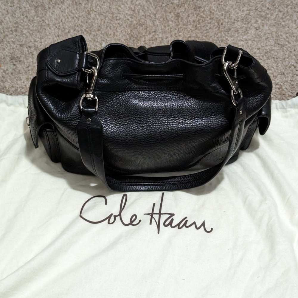 Cole Haan Black Leather Satchel